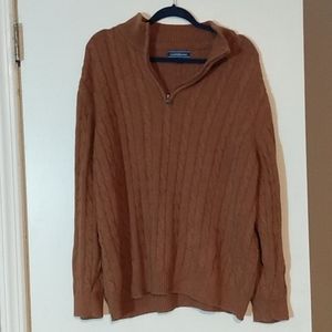 Gently worn Cable knit sweater + Fleece combo XL